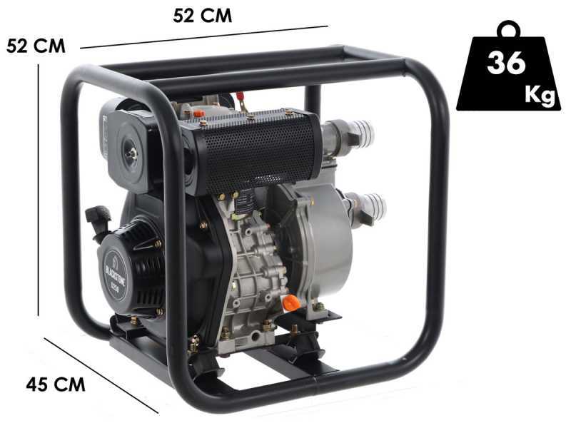 Motopompe thermique Blackstone BD 5000 raccords 50 mm – 2 pouces –  auto-amorçage – 5,5 Hp – Euro 5 diesel – Atelier Viseux Motoculture